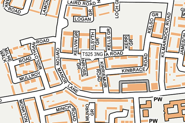 TS25 3NG map - OS OpenMap – Local (Ordnance Survey) TS25 3NG map - OS OpenMap – Local (Ordnance Survey)