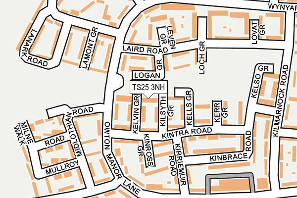 TS25 3NH map - OS OpenMap – Local (Ordnance Survey) TS25 3NH map - OS OpenMap – Local (Ordnance Survey)