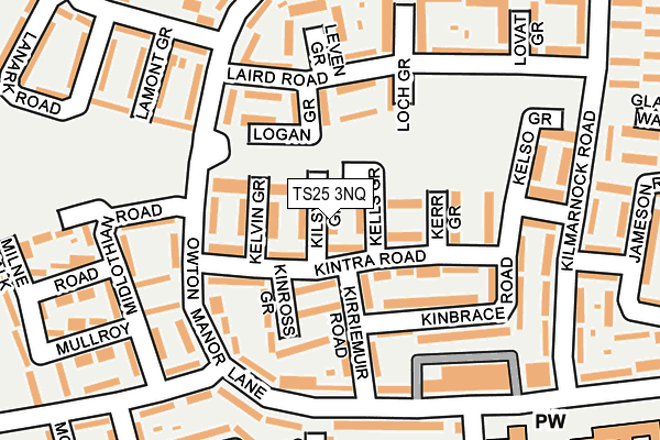 TS25 3NQ map - OS OpenMap – Local (Ordnance Survey) TS25 3NQ map - OS OpenMap – Local (Ordnance Survey)