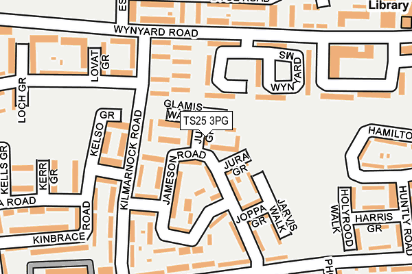 TS25 3PG map - OS OpenMap – Local (Ordnance Survey) TS25 3PG map - OS OpenMap – Local (Ordnance Survey)