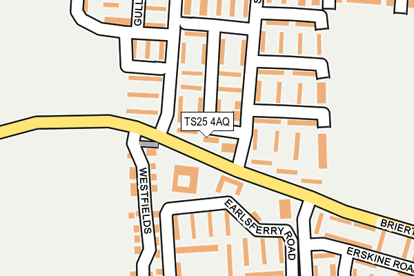 TS25 4AQ map - OS OpenMap – Local (Ordnance Survey) TS25 4AQ map - OS OpenMap – Local (Ordnance Survey)