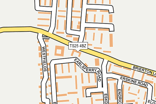 TS25 4BZ map - OS OpenMap – Local (Ordnance Survey) TS25 4BZ map - OS OpenMap – Local (Ordnance Survey)