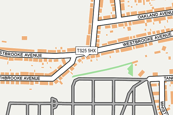 TS25 5HX map - OS OpenMap – Local (Ordnance Survey) TS25 5HX map - OS OpenMap – Local (Ordnance Survey)