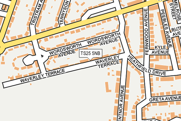 TS25 5NB maps, stats, and open data