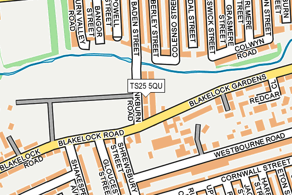 TS25 5QU map - OS OpenMap – Local (Ordnance Survey) TS25 5QU map - OS OpenMap – Local (Ordnance Survey)