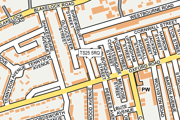 TS25 5RQ map - OS OpenMap – Local (Ordnance Survey) TS25 5RQ map - OS OpenMap – Local (Ordnance Survey)