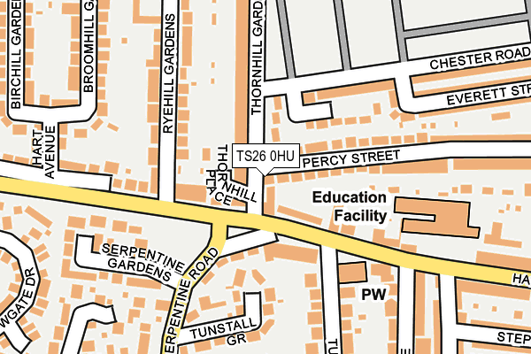 TS26 0HU map - OS OpenMap – Local (Ordnance Survey) TS26 0HU map - OS OpenMap – Local (Ordnance Survey)