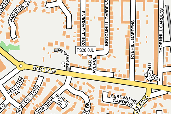 TS26 0JU map - OS OpenMap – Local (Ordnance Survey) TS26 0JU map - OS OpenMap – Local (Ordnance Survey)