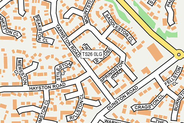 TS26 0LG map - OS OpenMap – Local (Ordnance Survey) TS26 0LG map - OS OpenMap – Local (Ordnance Survey)