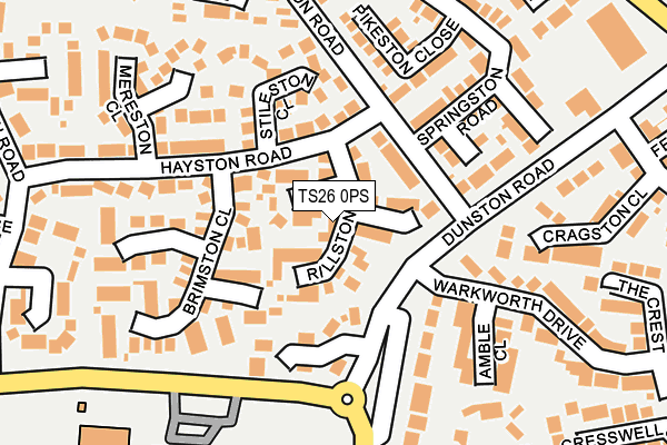 TS26 0PS map - OS OpenMap – Local (Ordnance Survey) TS26 0PS map - OS OpenMap – Local (Ordnance Survey)