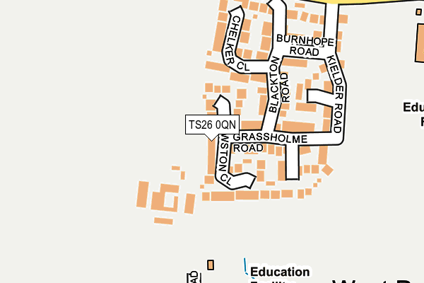 TS26 0QN map - OS OpenMap – Local (Ordnance Survey) TS26 0QN map - OS OpenMap – Local (Ordnance Survey)
