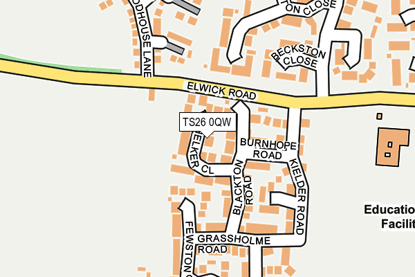 TS26 0QW map - OS OpenMap – Local (Ordnance Survey) TS26 0QW map - OS OpenMap – Local (Ordnance Survey)