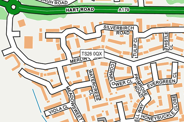 TS26 0QX map - OS OpenMap – Local (Ordnance Survey) TS26 0QX map - OS OpenMap – Local (Ordnance Survey)