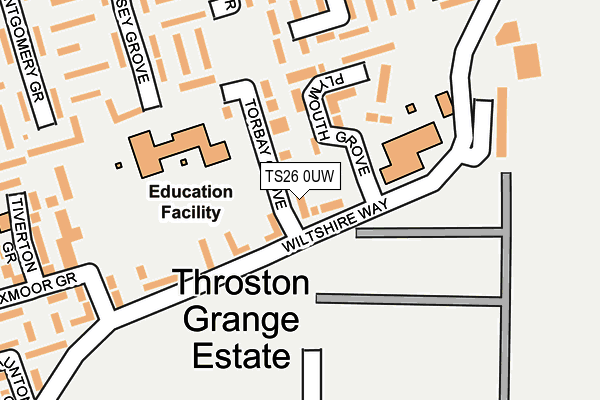 TS26 0UW map - OS OpenMap – Local (Ordnance Survey) TS26 0UW map - OS OpenMap – Local (Ordnance Survey)