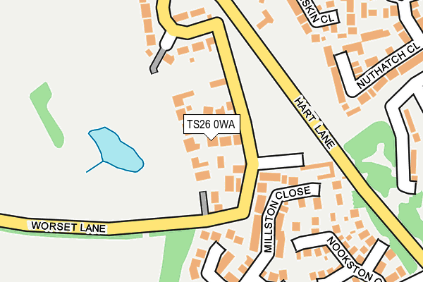 TS26 0WA map - OS OpenMap – Local (Ordnance Survey) TS26 0WA map - OS OpenMap – Local (Ordnance Survey)