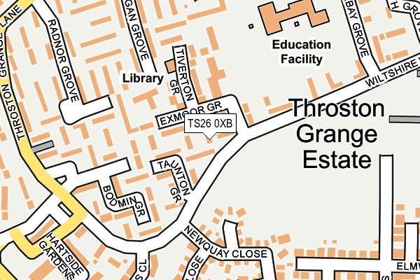 TS26 0XB map - OS OpenMap – Local (Ordnance Survey) TS26 0XB map - OS OpenMap – Local (Ordnance Survey)