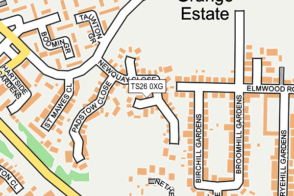 TS26 0XG map - OS OpenMap – Local (Ordnance Survey) TS26 0XG map - OS OpenMap – Local (Ordnance Survey)