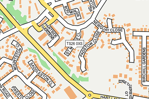 TS26 0XS map - OS OpenMap – Local (Ordnance Survey) TS26 0XS map - OS OpenMap – Local (Ordnance Survey)