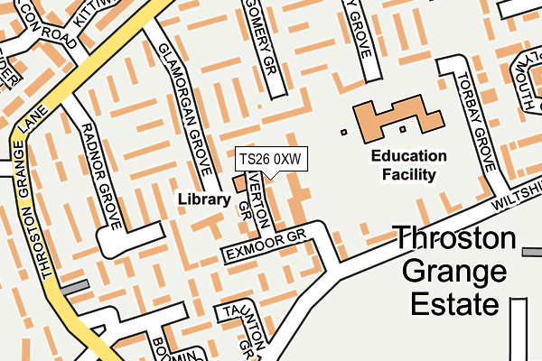 TS26 0XW map - OS OpenMap – Local (Ordnance Survey) TS26 0XW map - OS OpenMap – Local (Ordnance Survey)