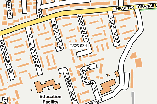 TS26 0ZH map - OS OpenMap – Local (Ordnance Survey) TS26 0ZH map - OS OpenMap – Local (Ordnance Survey)