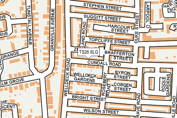 TS26 8LG map - OS OpenMap – Local (Ordnance Survey) TS26 8LG map - OS OpenMap – Local (Ordnance Survey)