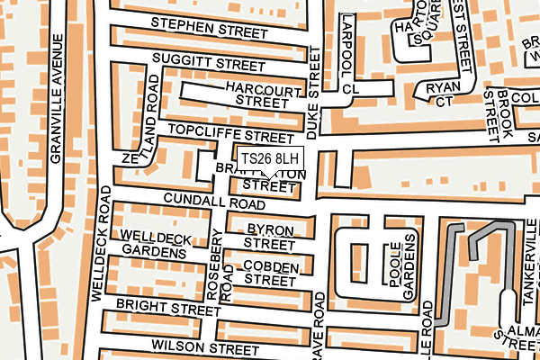 TS26 8LH map - OS OpenMap – Local (Ordnance Survey) TS26 8LH map - OS OpenMap – Local (Ordnance Survey)