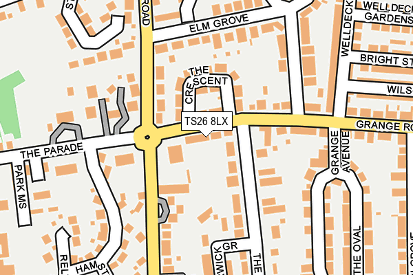 TS26 8LX map - OS OpenMap – Local (Ordnance Survey) TS26 8LX map - OS OpenMap – Local (Ordnance Survey)