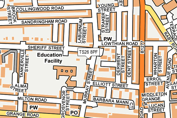 TS26 8PF map - OS OpenMap – Local (Ordnance Survey) TS26 8PF map - OS OpenMap – Local (Ordnance Survey)