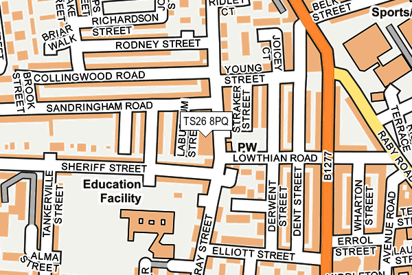 TS26 8PQ map - OS OpenMap – Local (Ordnance Survey) TS26 8PQ map - OS OpenMap – Local (Ordnance Survey)