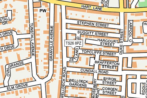 TS26 8PZ map - OS OpenMap – Local (Ordnance Survey) TS26 8PZ map - OS OpenMap – Local (Ordnance Survey)