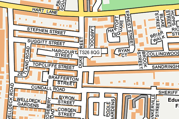 TS26 8QG map - OS OpenMap – Local (Ordnance Survey) TS26 8QG map - OS OpenMap – Local (Ordnance Survey)