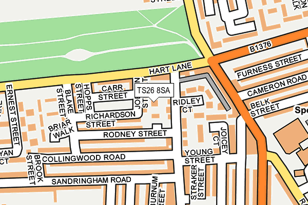 TS26 8SA map - OS OpenMap – Local (Ordnance Survey) TS26 8SA map - OS OpenMap – Local (Ordnance Survey)