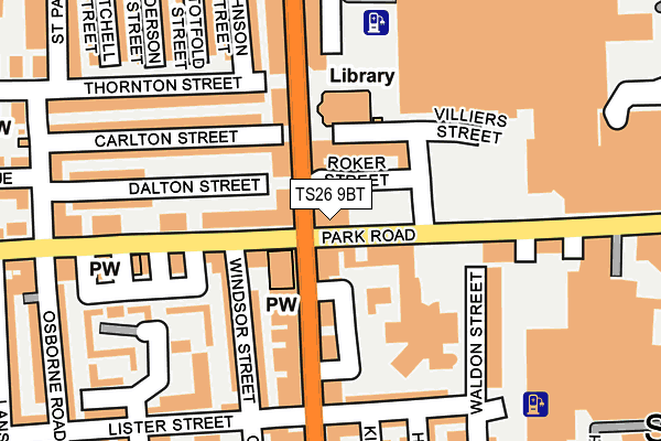 TS26 9BT map - OS OpenMap – Local (Ordnance Survey) TS26 9BT map - OS OpenMap – Local (Ordnance Survey)