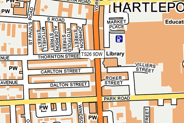 TS26 9DW map - OS OpenMap – Local (Ordnance Survey) TS26 9DW map - OS OpenMap – Local (Ordnance Survey)