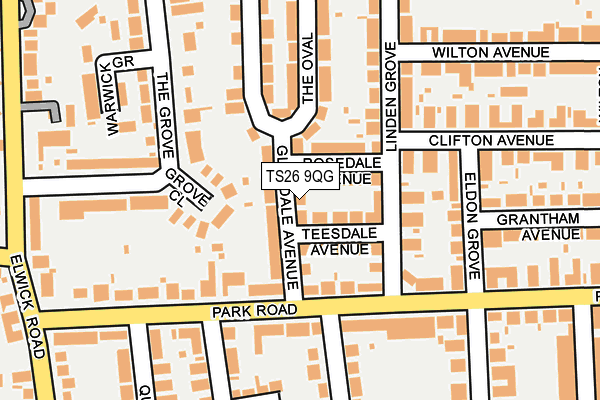 TS26 9QG map - OS OpenMap – Local (Ordnance Survey) TS26 9QG map - OS OpenMap – Local (Ordnance Survey)