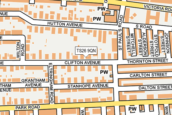 TS26 9QN map - OS OpenMap – Local (Ordnance Survey) TS26 9QN map - OS OpenMap – Local (Ordnance Survey)