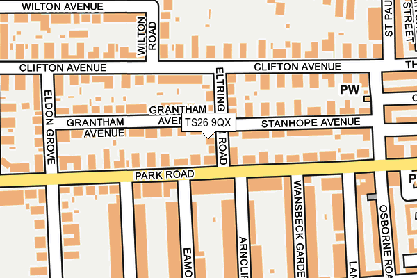 TS26 9QX map - OS OpenMap – Local (Ordnance Survey) TS26 9QX map - OS OpenMap – Local (Ordnance Survey)
