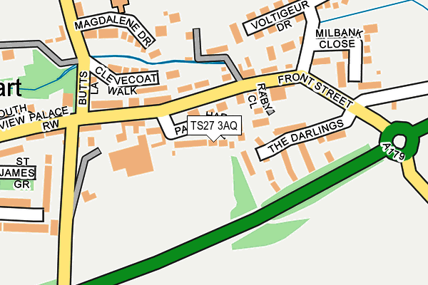 TS27 3AQ map - OS OpenMap – Local (Ordnance Survey) TS27 3AQ map - OS OpenMap – Local (Ordnance Survey)