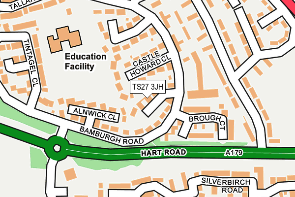TS27 3JH map - OS OpenMap – Local (Ordnance Survey) TS27 3JH map - OS OpenMap – Local (Ordnance Survey)