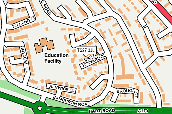 TS27 3JL map - OS OpenMap – Local (Ordnance Survey) TS27 3JL map - OS OpenMap – Local (Ordnance Survey)