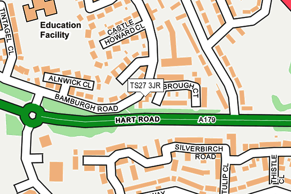 TS27 3JR map - OS OpenMap – Local (Ordnance Survey) TS27 3JR map - OS OpenMap – Local (Ordnance Survey)