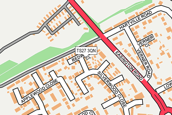 TS27 3QN map - OS OpenMap – Local (Ordnance Survey) TS27 3QN map - OS OpenMap – Local (Ordnance Survey)