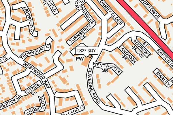 TS27 3QY map - OS OpenMap – Local (Ordnance Survey) TS27 3QY map - OS OpenMap – Local (Ordnance Survey)