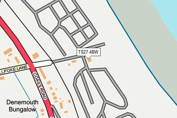 TS27 4BW map - OS OpenMap – Local (Ordnance Survey) TS27 4BW map - OS OpenMap – Local (Ordnance Survey)