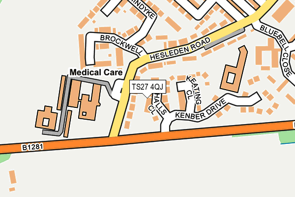 TS27 4QJ map - OS OpenMap – Local (Ordnance Survey) TS27 4QJ map - OS OpenMap – Local (Ordnance Survey)