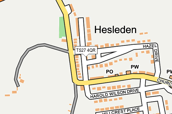 TS27 4QR map - OS OpenMap – Local (Ordnance Survey) TS27 4QR map - OS OpenMap – Local (Ordnance Survey)
