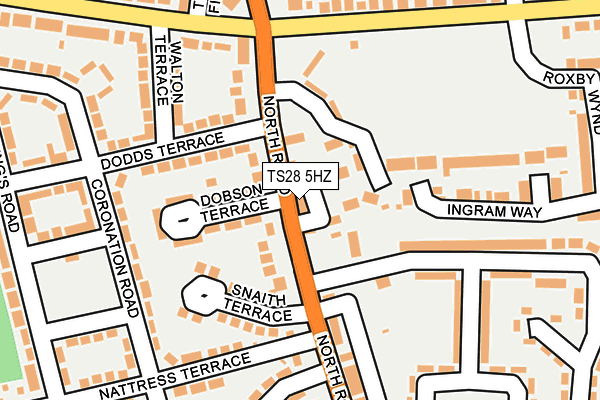 TS28 5HZ map - OS OpenMap – Local (Ordnance Survey) TS28 5HZ map - OS OpenMap – Local (Ordnance Survey)