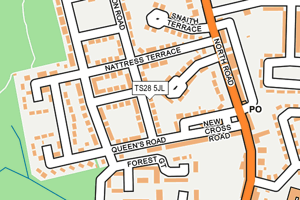 TS28 5JL map - OS OpenMap – Local (Ordnance Survey) TS28 5JL map - OS OpenMap – Local (Ordnance Survey)