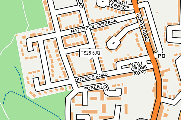 TS28 5JQ map - OS OpenMap – Local (Ordnance Survey) TS28 5JQ map - OS OpenMap – Local (Ordnance Survey)