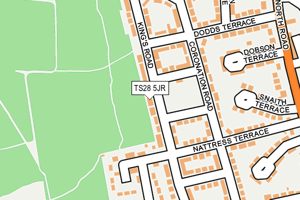 TS28 5JR map - OS OpenMap – Local (Ordnance Survey) TS28 5JR map - OS OpenMap – Local (Ordnance Survey)
